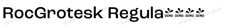 RocGrotesk Regula字体转换